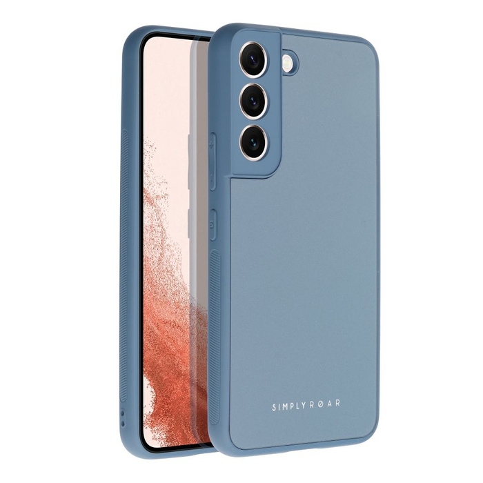 Roar Hülle MATTE Glas Case - für Samsung Galaxy A12 blau