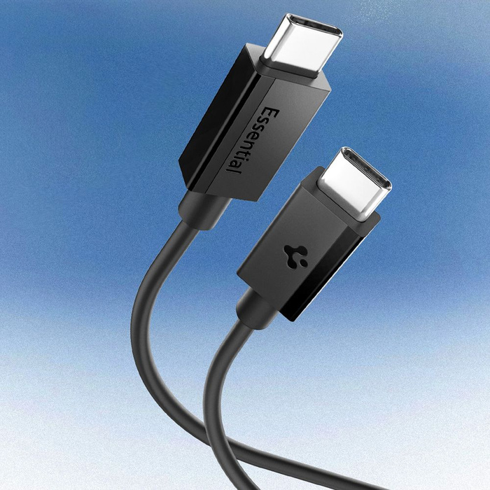 Spigen EB6020CC CABLE ESENCIAL TIPO-C 60W 200CM NEGRO