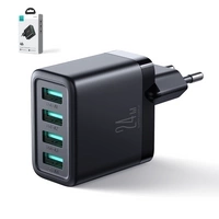Joyroom JR-TCN03 Chargeur secteur 4xUSB-A 24W 4,8A - noir