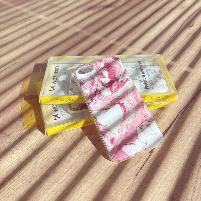 Wozinsky Marble kryt gelový kryt mramorový iphone 13 mini černý