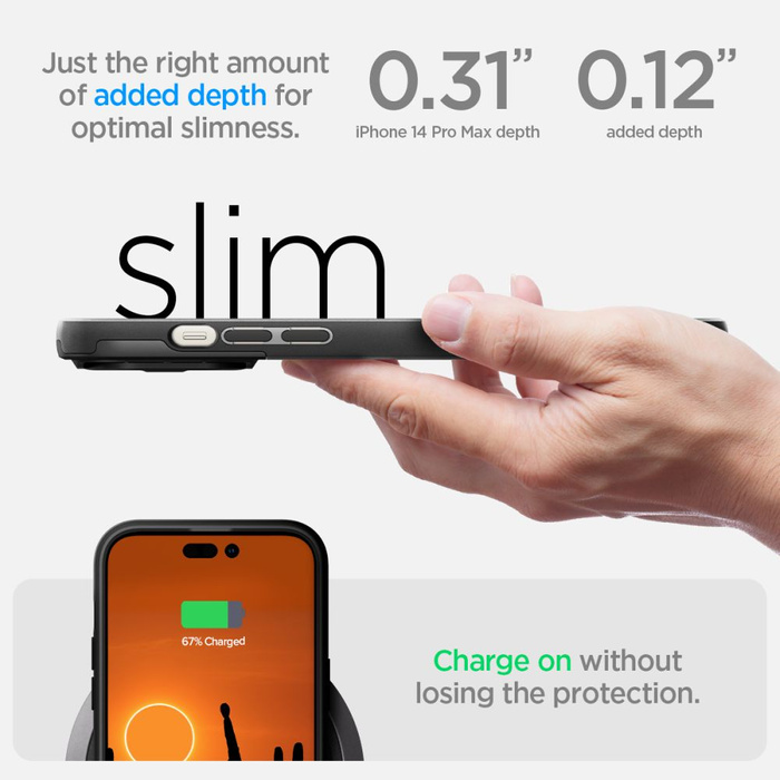 Cover Spigen IPhone 14 PRO MAX OPTIK Armor Mag MagSafe NERO