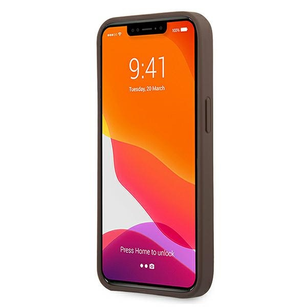 Cover GUESS Apple iPhone 13 4G Big Metal Logo Brown Hardcase