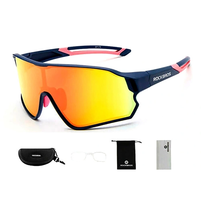Rockbros 10134PL polarizing cycling glasses - blue