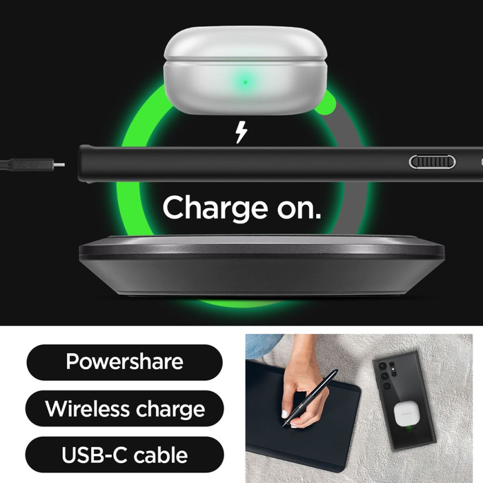 Coque Spigen Ultra Hybrid GALAXY S23 ULTRA MATTE NOIR