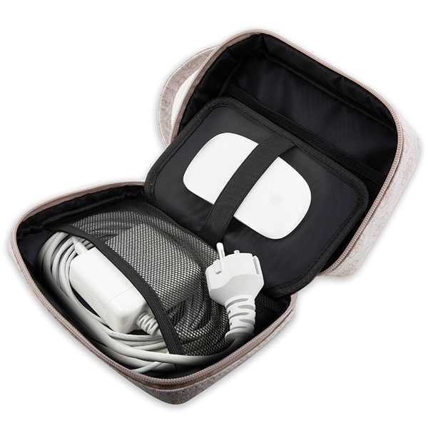 Borsa Guess GUHBP4RPSP Organizer a righe stampate rosa/rosa 4G