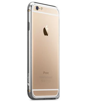 Puzdro iPhone 6 6S MELKCO Kovový nárazník sivý