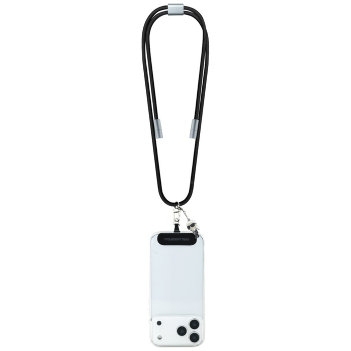 Uniwersalna smycz kabel Karl Lagerfeld   CBDY Ikonik Charm USB-C/USB-C czarny