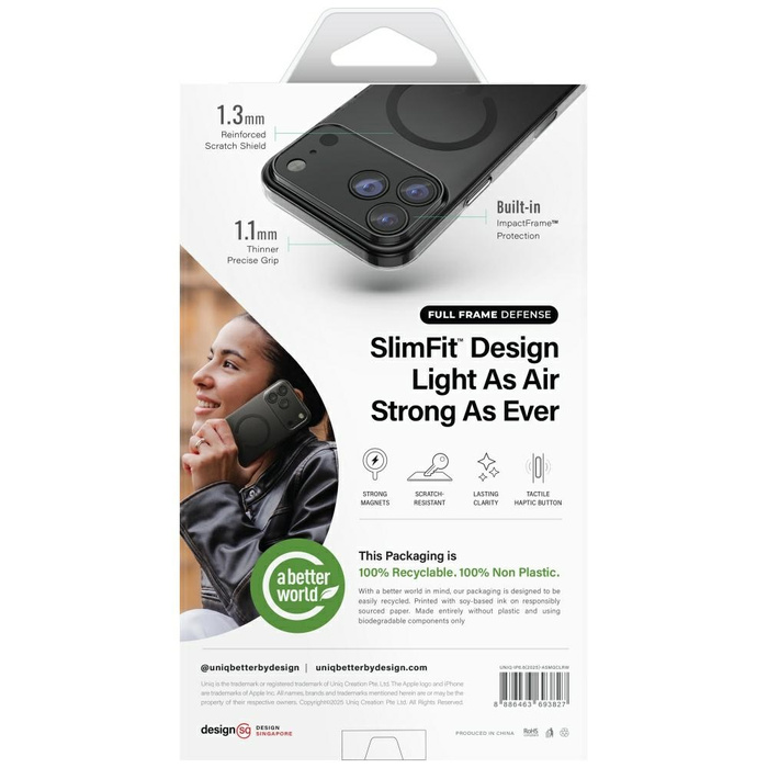 Etui UNIQ Airsuit do iPhone 17 Air       Magclick Charging przeźroczysty