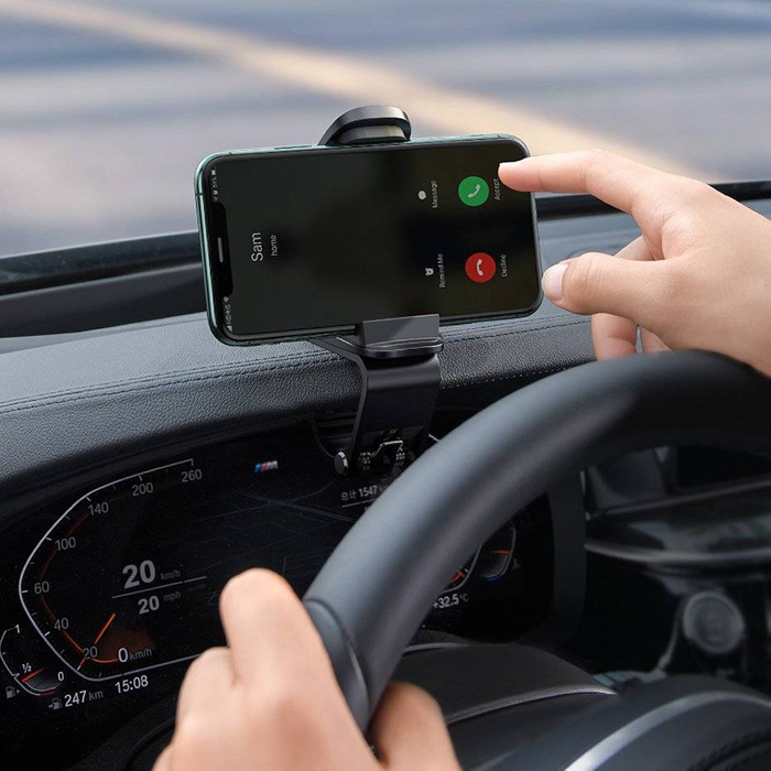 [APRÈS RETOUR] Baseus Big Mouth Pro Bracket Vehicle Mount Clip for Dashboard black (SUDZ-A01)