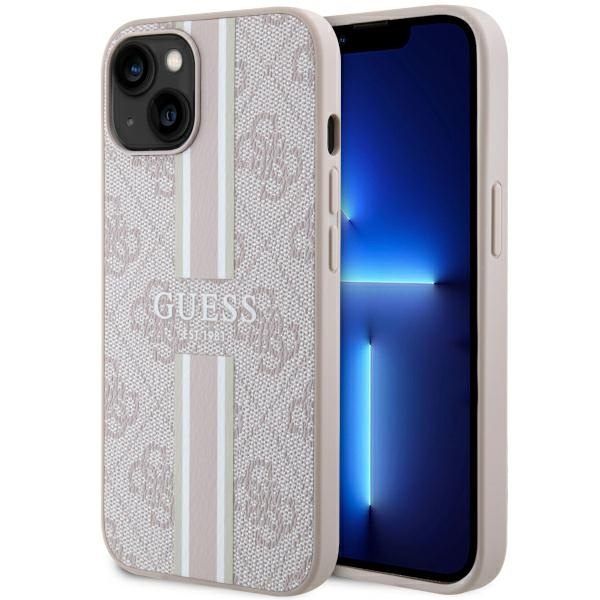 Hülle Guess GUHMP14MP4RPSP iPhone 14 Plus 6,7" rosa/rosa hartcase 4G Gedruckte Streifen MagSafe Case