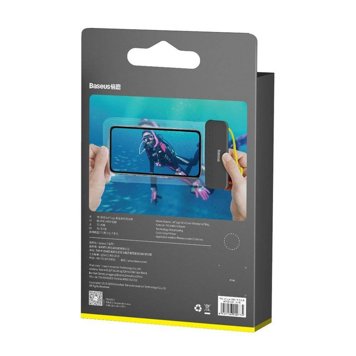 Baseus Waterproof phone Case IPX8 7,2'' yellow (ACFSD-DGY)