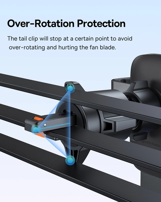 Baseus Metal Age 3 BS-CM028 Schwerkraft-Auto-Lüftungshalter – Schwarz