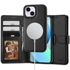 Funda Cartera Tech-Protect MagSafe iPhone 13 Negro Case
