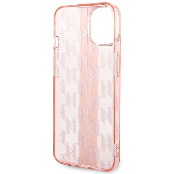 Karl Lagerfeld KLHCP14MHKLSPCP iPhone 14 Plus 6.7" hardcase pink/pink Mono Vertical Stripe