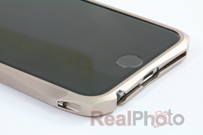 LJY Hardcore iPhone 6 Aluminium Stoßfänger Hülle Gold