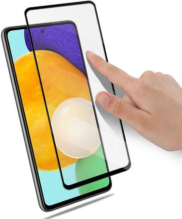 VERRE T-PHOX 5D SAM A52 NOIR COLLE INTÉGRALE