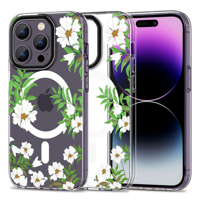 Cover Tech-protect Magmood MagSafe iPhone 14 Pro Max Spring Daisy Case