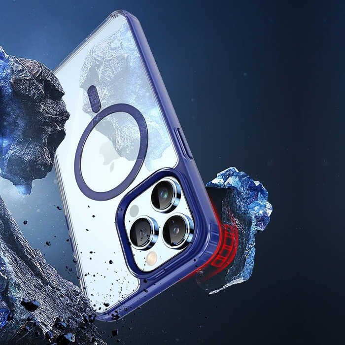 Dux Ducis Clin2 Hülle für iPhone 14 Pro magnetische MagSafe Hülle blau