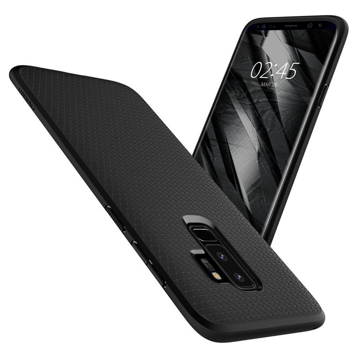 Telefontok SPIGEN Galaxy S9+ Plus Liquid AIR Matt fekete tok