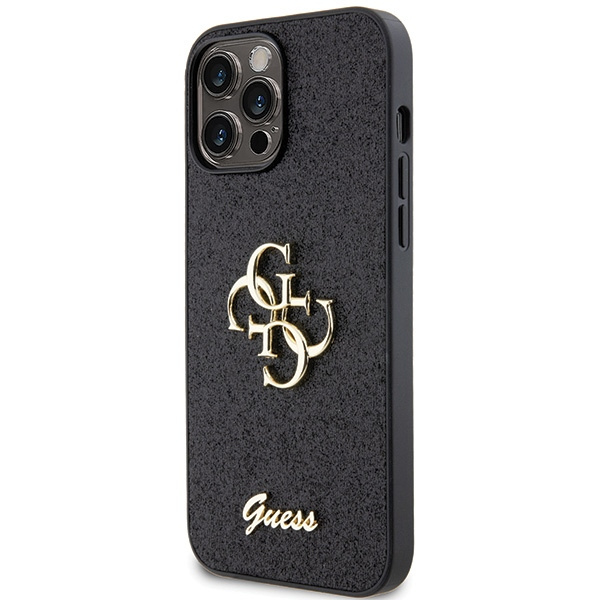 Guess GUHCP13XHG4SGK iPhone 13 Pro Max 6,7" nero/nerocase Glitter Script Big 4G