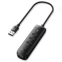 Ugreen HUB USB 4 in 1 - 4x USB Tipo A 3.0 PD DC 12V 0,25 m nero (CM416 10915)