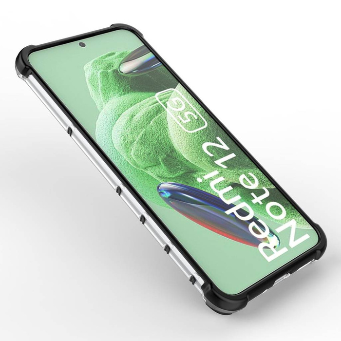 Coque nid d&#39;abeille pour Xiaomi Redmi Note 12 5G / Poco X5 5G coque hybride blindée bleu