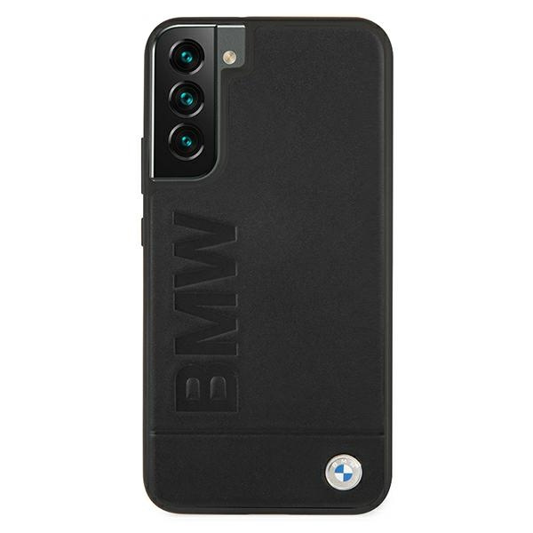 BMW Samsung Galaxy S22 Plus Signature Logo Imprint Black Hardcase Coque