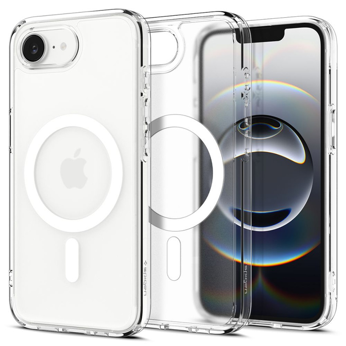 SPIGEN ULTRA HYBRID MAG MAGSAFE IPHONE 16E BLANC GIVRÉ