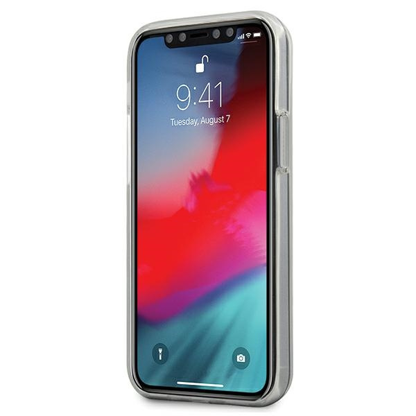 Telefontok Mercedes Apple iPhone 12 Mini átlátszó vonal kék tokban