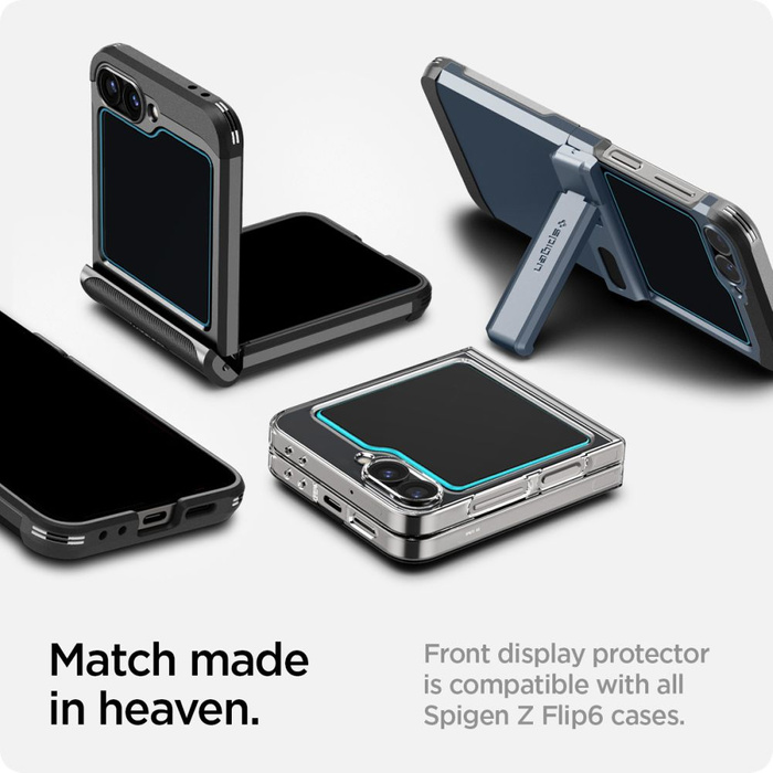 Verre trempé Spigen GLAS.TR "EZ FIT" Z Flip 2-PACK GALAXY 6 CLEAR