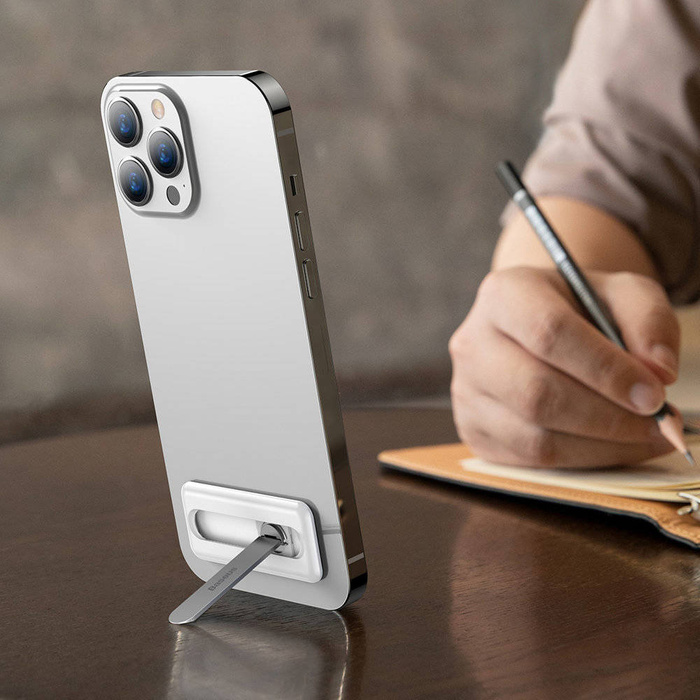 Baseus self-adhesive foldable phone holder white (LUXZ000002)