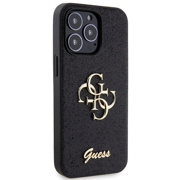 Guess GUHCP13LHG4SGK iPhone 13 Pro / 13 6.1" black/black hardcase Glitter Script Big 4G