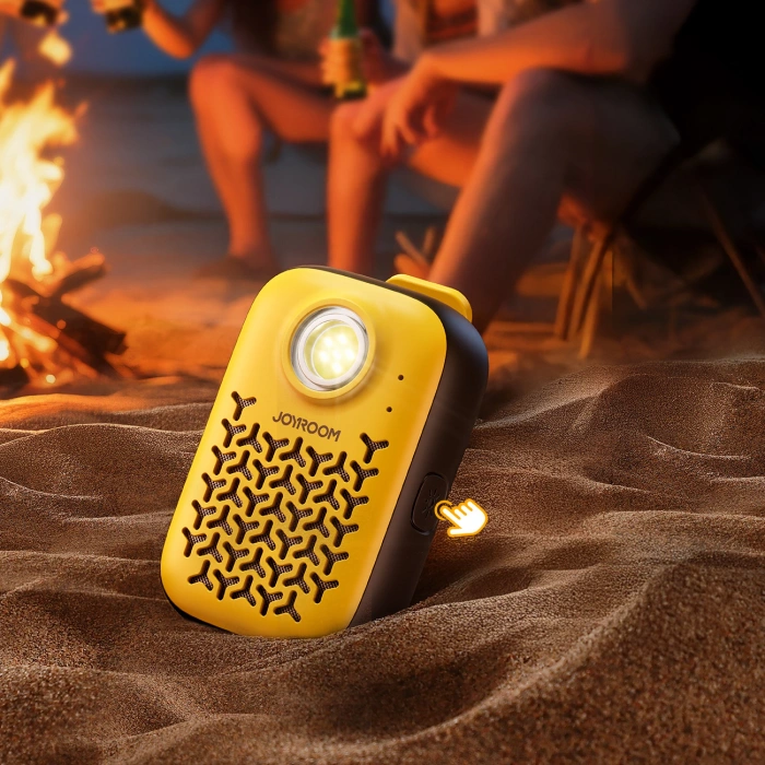 Głośnik Bluetooth Joyroom Maya JR-MS03 przenośny z wbudowaną latarką odporny - żółty