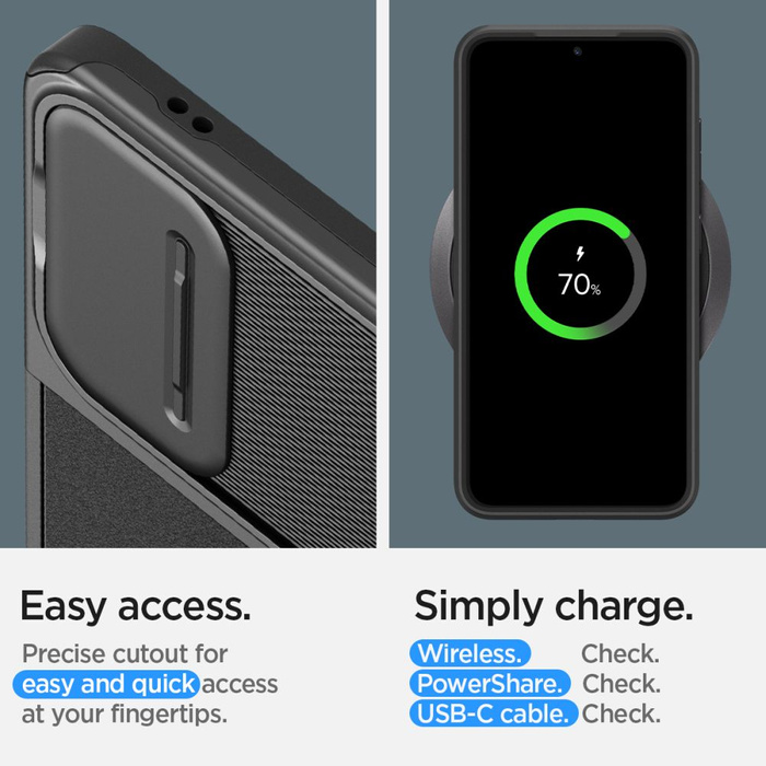 Case Spigen Optik Armor Samsung Galaxy S24 Black Case