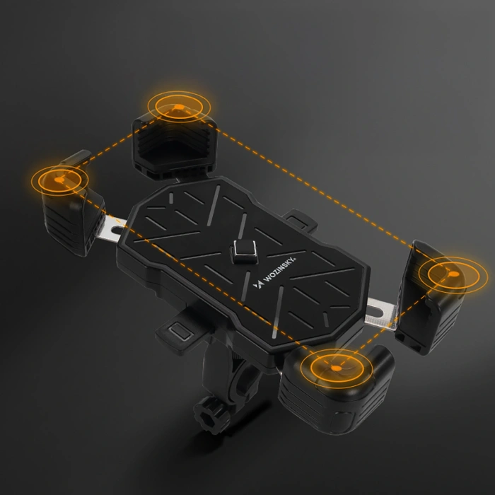 Uchwyt Wozinsky WUD-01B na telefon do roweru na kierownicę - czarny