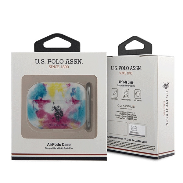 Puzdro US POLO Apple AirPods Pro Tie &amp; Dye Collection USACAPPCUSML Viacfarebné Case