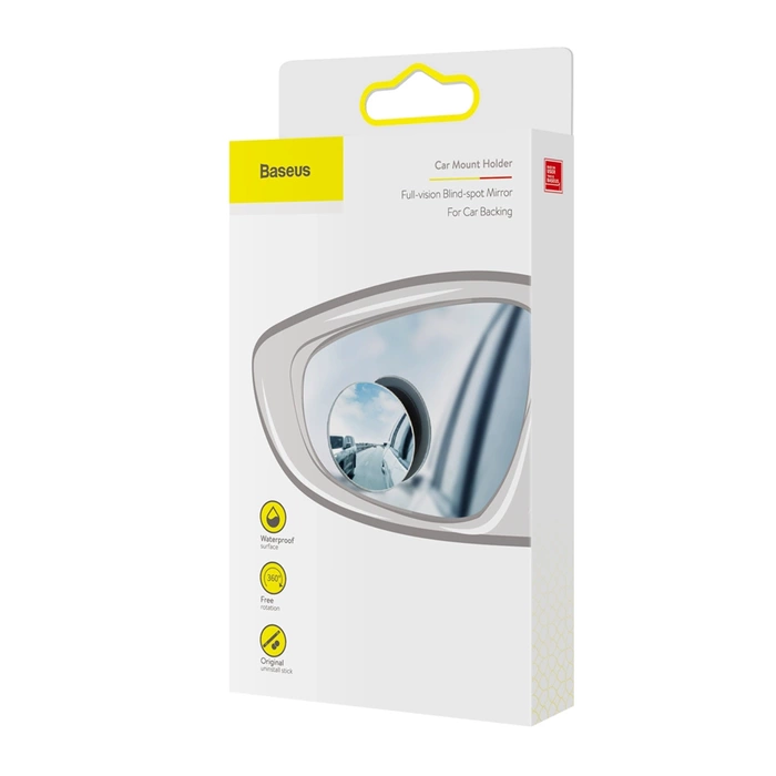 Baseus Full-view Blind-spot Mirror 2x Toter-Winkel-Spiegel Weitwinkel Spiegel schwarz (ACMDJ-01)