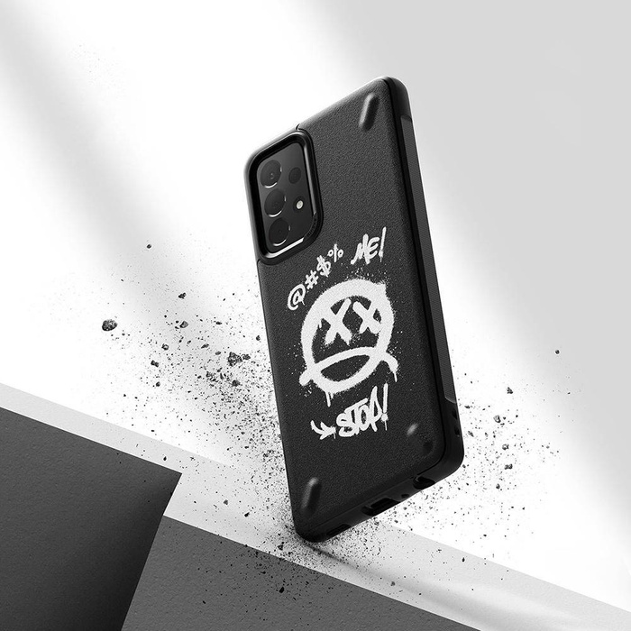 Ringke ONYX Design durable coque housse Samsung Galaxy A72 4G noir (Peinture) (OXSG0047)