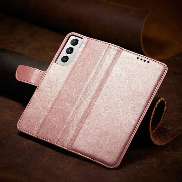 Custodia magnetica Custodia elegante Custodia Flip Cover Samsung Galaxy S22 + (S22 Plus) rosa
