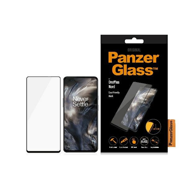 PanzerGlass E2E Super+ OnePlus Nord Case Friendly schwarz/schwarz