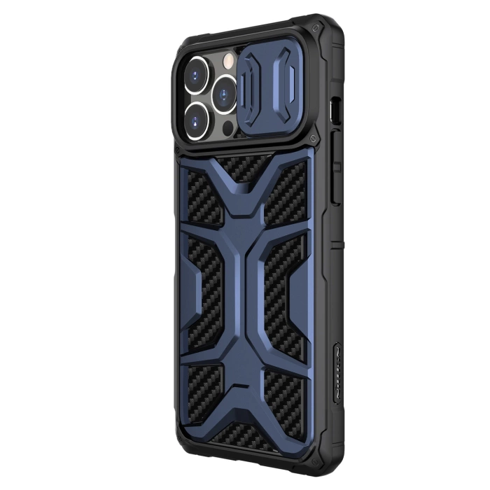 Etui Nillkin Adventurer Case etui do iPhone 13 Pro pancerny pokrowiec z osłoną na aparat niebieski