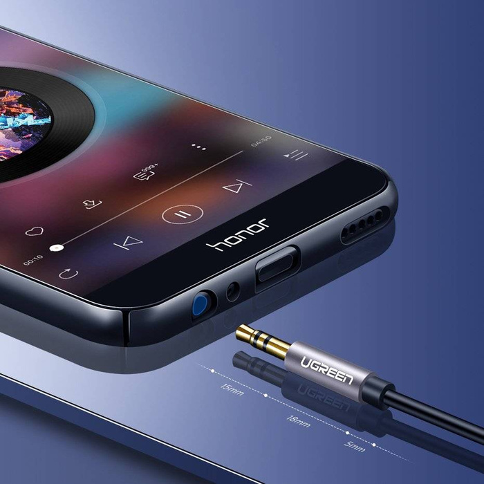 Ugreen kabel AUX prodlužovací kabel 3,5 mm mini jack 2 m černý (AV118 10594)