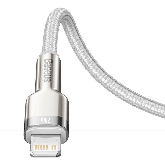 Baseus Cafule Series Metal Data USB-C / Lightning 20W PD cable 1 m - white