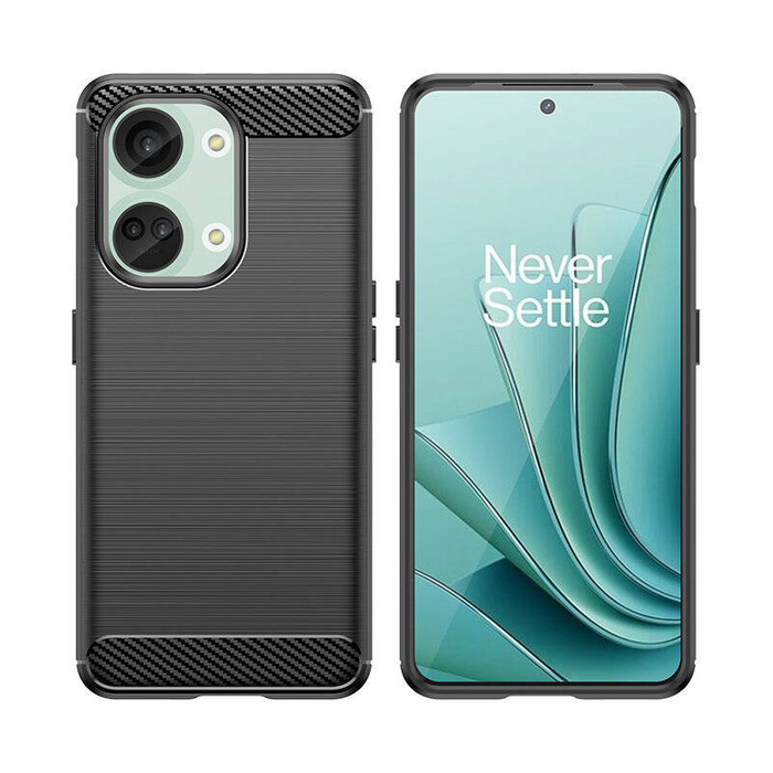 Carbon Case silicone case for OnePlus Ace 2V/OnePlus Nord 3 - black