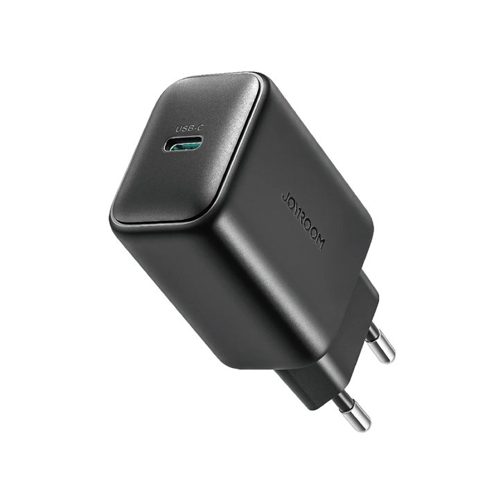 Joyroom JR-TCF23 network charger USB-C 25W SFC / PPS / PD - black + USB-C / USB-C cable 1m