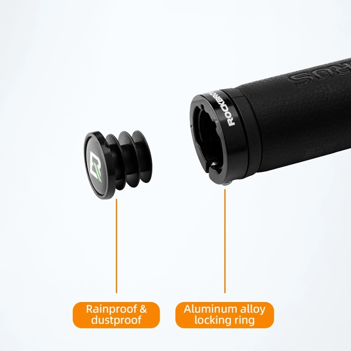 Manopole manubrio bicicletta Rockbros 40210003001 in microfibra - nere