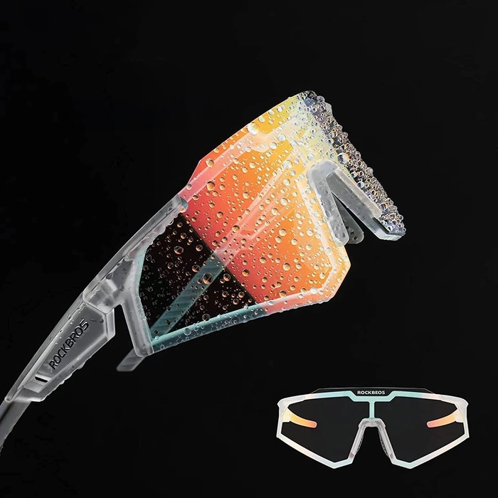 Rockbros SP291 photochromic UV400 cycling glasses - white