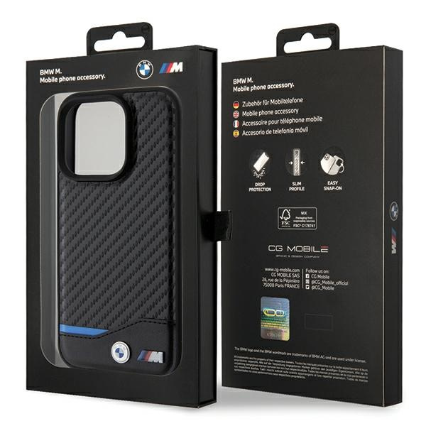 Bmw Bmhmp15x22nbck IPhone 15 Pro Max 6,7" nero/nero durocase pelle carbonio MagSafe
