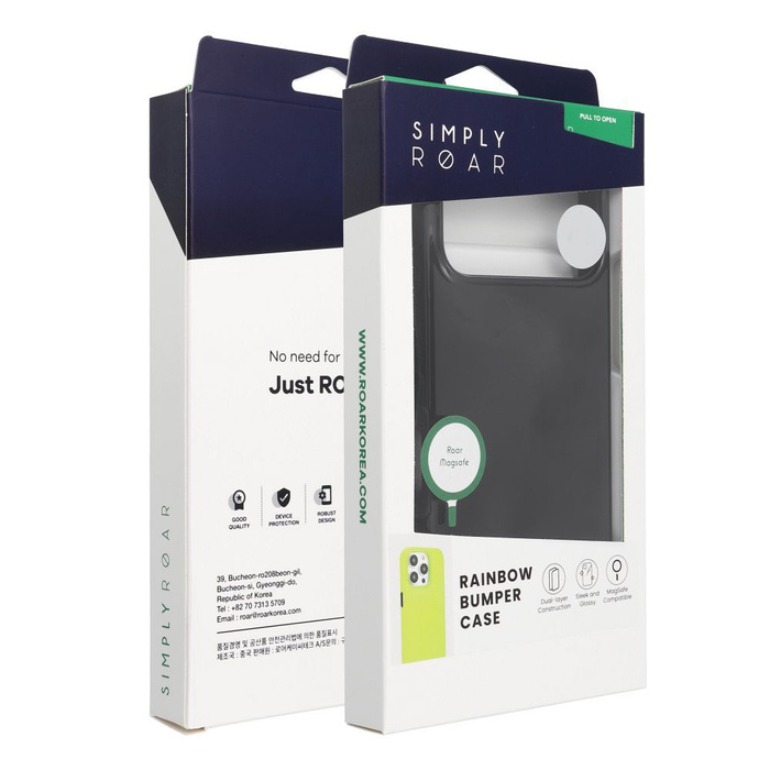 ROAR futerał RAINBOW BUMPER kompatybilny z MagSafe do IPHONE 17 Air czarny