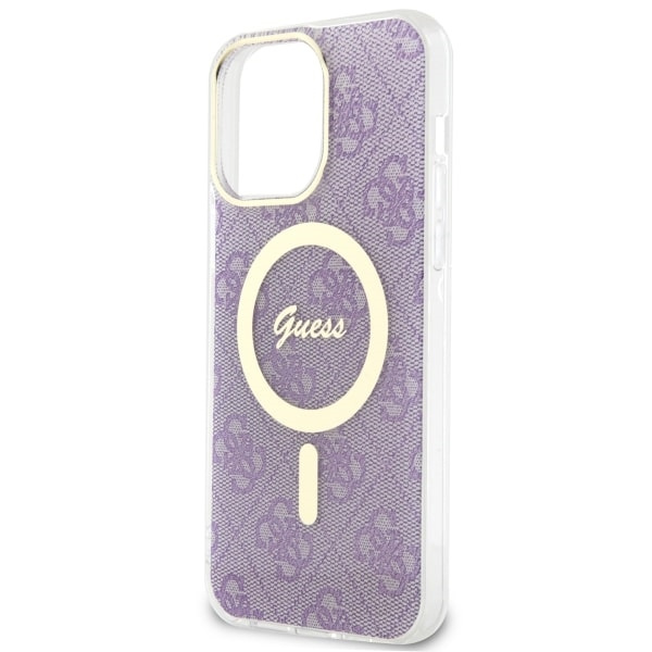Case Guess GUHMP14XH4STU iPhone 14 Pro Max 6.7" purple/purple hardcase 4G MagSafe Case